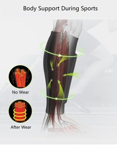 Honeycomb Soccer Shin Guards Padded Calf Compression Sleeves Supports for Shin <strong>Splint</strong> - Product Image 3