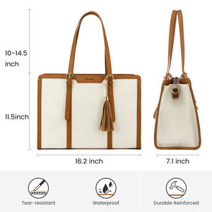 LOVEVOOK批发时尚学校肩包工作商务旅行15.6 17英寸笔记本电脑手提袋女公文包2pcs手提袋套装 - Product Image 2