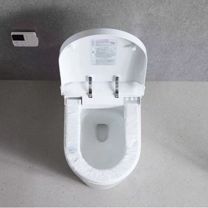 Toilette intelligente moderne avec changement de siège et chasse d'eau entièrement automatiques pour hôtels et gîtes, cuvette allongée multifonctionnelle YS2218 - Product Image 3