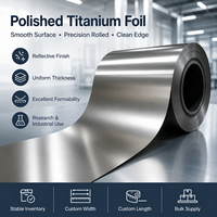 Feuille de titane GR1 haute température ASTM B265 pour brasage sous vide, plaquettes de calage, joints aérospatiaux, composants de four, OEM