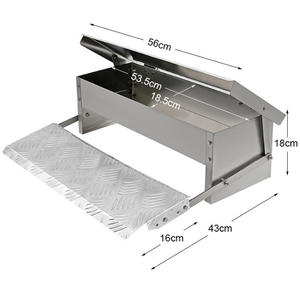 Comedouro Automático para Galinhas em Aço Inoxidável com Pedal, Antirrato e Impermeável - Product Image 5