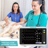 Moniteur multilingue Portable pour animaux de compagnie, multi-paramètres pour la santé, Ecg, signes vitaux avec fonction Nibp Etco2, 12.1 pouces
