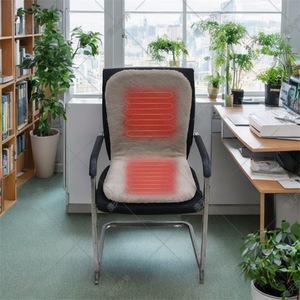 Cojín de Asiento Calefactable con Pelo de Conejo, Control de Temperatura, para Oficina, Camping y Uso en Exteriores - Product Image 2