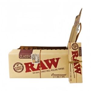For Classic Square <b>Rolling</b> Papers 1 1/4 Size (78x44mm) with Tips Natural Plant Fiber 50leaves+50TIPS/booklet24booklets/<b>box</b> - Product Image 4