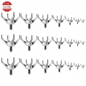 F136 G23 Titanium <b>Earring</b> Findings Cat Claw Shape For <b>Earring</b> Making Polished Jewelry Components - Product Image 1