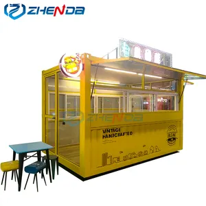 2023 New Ice Cream Food Truck with Solar Freezer/Mini Donut Maker Food Truck/Container Food Truck with Full Kitchen