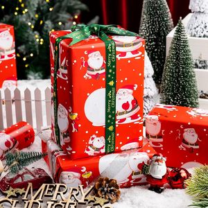 MAYPLUSS Santa Christmas Wrapping Paper 17 Inch X 33 Feet Red Waterproof Holiday Gift Wrap - Product Image 3