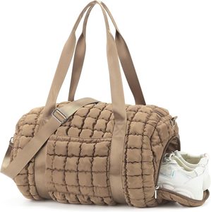Bolsa de Viaje Acolchada con Compartimento para Zapatos, Bolsa de Gimnasio Ligera, Bolsa Deportiva, Bolsa de Lona Acolchada Personalizada - Product Image 1