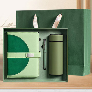 Cadeaux d'entreprise personnalisés, logo personnalisé, couverture en PU, carnet A5 avec stylo, ensemble de gobelets, pour <span class=keywords><strong>conférence</strong></span>, ensemble de cadeaux d'affaires, cadeau promotionnel - Product Image 1