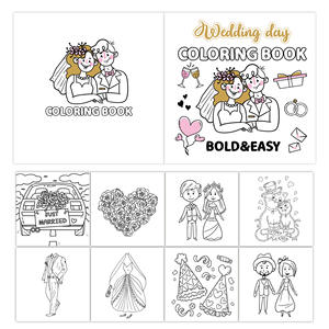 Livre de coloriage de mariage OEM personnalisé de 40 pages en gros pour enfants impression de livres de <span class=keywords><strong>dessin</strong></span> à colorier pour enfants - Product Image 3