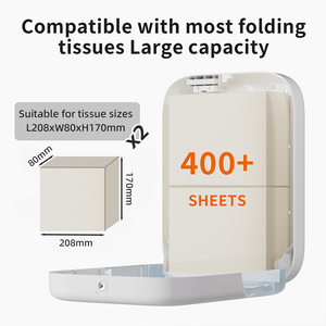 Distributeur de serviettes en <span class=keywords><strong>papier</strong></span> pliées CDWK N, noir et <span class=keywords><strong>blanc</strong></span>, ABS, distributeur de serviettes pliées multiplis pour restaurant, hôtel - Product Image 2