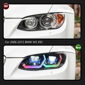 Feux de voiture pour BMW E92 E93 M3 Phare 2006-2013 Mise à niveau modifiée en nouveau DRL Clignotant dynamique LED Phare Accessoires automobiles - Product Image 2