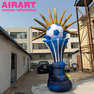 Trofeo de Fútbol Inflable Gigante con Balón de Fútbol para Decoración de Eventos Deportivos - Product Image 1