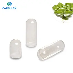 पूर्ण आकार पारदर्शी सफेद Hpmc शाकाहारी खाली कैप्सूल सेलूलोज़ स्पष्ट सब्जी कैप्सूल वेजी कैप्सूल