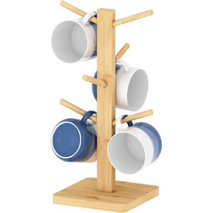 Estante de Almacenamiento para Tazas de Café de Madera, Escurridor de Escritorio de Múltiples Niveles, Diseño Minimalista, Uso en la Cocina - Product Image 5