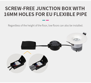 Spot en cuivre rouge modifiable couverture différente ronde IP44 9.5W 3000K intégré cob led downlight - Product Image 6