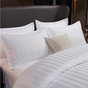 Luxus Qualität 3 Stück Weihnachten Baumwolle Streifen Bettwäsche Set Weiche Tröster Bettwäsche für King Size Fashion Hotel Verwenden Sie Bettwäsche - Product Image 4