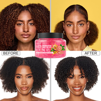 Gel Coiffant Fixation Forte pour Tresses, Twists, Boucles et Contrôle des Bords – Lisse et Anti-Frisottis