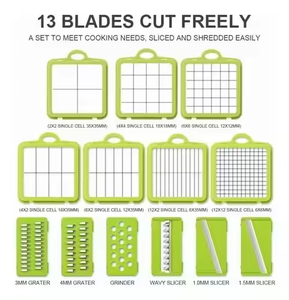 Hachoir manuel 22-en-1 pour légumes et aliments, avec logo personnalisé, éplucheur de légumes, vente en gros - Product Image 3