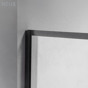<strong>Black</strong> Grid Printing Walk in Wet Room 8mm Easy Clean Glass Panel <strong>Shower</strong> <strong>Screen</strong> - Product Image 4