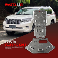 FASTCLUB Couvre-socle de réservoir de carburant personnalisé pour LAND CRUISER 200 2018-2019, anti-rayures, en alliage d'aluminium, épaisseur 8 mm/5 mm