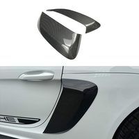 Couvre-aération de garde-boue arrière style GT4 en carbone sec, garnitures de conduits d'air, inserts de calandre 982853241K pour Porsche 718 982 Boxster Cayman 2016-2025