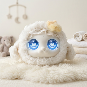 ของเล่นแมวตุ๊กตาแบบอินเทอร์แอคทีฟพร้อมดวงตาหัวใจสีฟ้า 30-50 ซม. ตุ๊กตาสัตว์สำหรับเด็กอายุ 0-24 เดือน ตุ๊กตาผ้านุ่มสำหรับเด็กทั้งชายและหญิง - Product Image 1