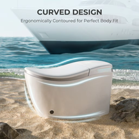 Offre Spéciale : WC Intelligent Automatique avec Réservoir Intégré, Sanitaire de Forme Allongée et Siège Chauffant