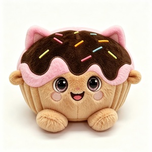 Custom Cupcake plush, Food plush, Cat cupcake plush, Dessert stuffed animal - Product Image 4