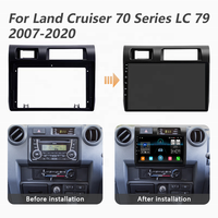 Autoradio Android multimédia stéréo Quad-core, navigation automatique Wi-Fi, pour Toyota Land Cruiser Série 70 LC 79 (2007-2020)