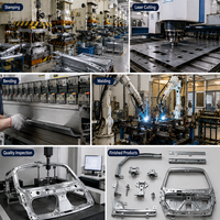 Pièces de tôlerie automobiles sur mesure / Supports de hayon et de renfort de voiture OEM / Service de fabrication par soudage