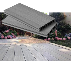 Co-Extrusion Outdoor WPC Wood Plastic Composite <b>Deck</b> Board Garden Landscaping Decking Featuring Teak PVC Materials <b>Brushed</b> - Product Image 1