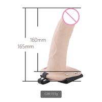 Dildo portable creux à sangle, pénis artificiel réaliste, extension de pénis, jouets sexuels pour hommes et lesbiennes