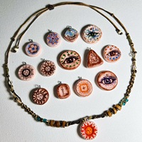 Pendentif soleil et lune coloré en acier inoxydable transfrontalier européen et américain