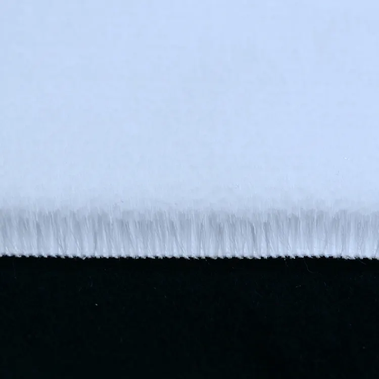 Farbroller stoff b2-4,5 weiß mit schwer kleber polyester filamengt 152cm breite für bord pinsel