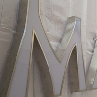 Panneau LED miniature personnalisable, image de l'entreprise, logo mural, fond, acrylique, verre gravé, enseigne, lettres éclairées, IP54