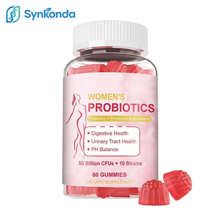 Probiotici in caramelle gommose per donne adulte, prebiotici, 50 miliardi di CFU, 10 ceppi, senza glutine, integratore naturale per l'equilibrio del pH digestivo - Product Image 1