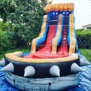 Thương mại <span class=keywords><strong>Inflatable</strong></span> nhảy lâu đài trượt sân sau khổng lồ dành cho người lớn kích thước <span class=keywords><strong>Inflatable</strong></span> trượt nước với hồ bơi cho người lớn - Product Image 5