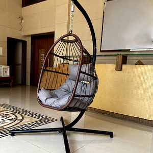 Võng Mây Có Hỗ Trợ Sân Thượng Ghế Xoay Ghế Chống Tia UV Đệm Trong Nhà Và Ngoài Trời Ban Công Giải Trí Ghế Treo Trứng - Product Image 4