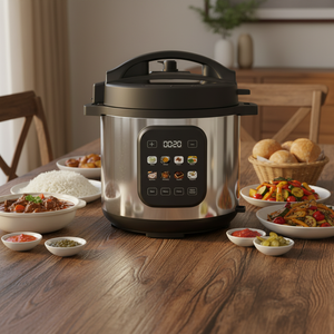 Olla a Presión Eléctrica Multifunción de 6L con Panel de Iconos de Comida Coloridos de Alta Calidad para Cocina - Product Image 4