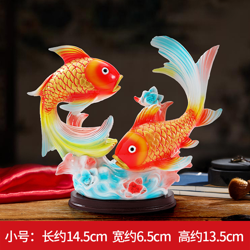 Small-sized painted decorations symbolize abundance year after year.