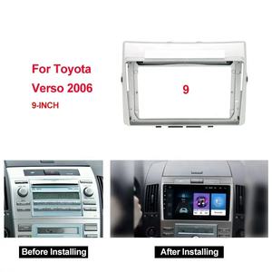 Pour <span class=keywords><strong>TOYOTA</strong></span> Corolla <span class=keywords><strong>Verso</strong></span> voiture Fascia Radio stéréo Radio GPS plaque panneau cadre usine peut être personnalisé - Product Image 6