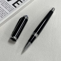 Stylo à bille en métal haut de gamme haut de gamme haut de gamme Design diamant noir gravure cadeau d'affaires stylo Gel pour étranger