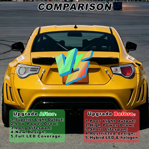 Fanali posteriori SINDAR stile <span class=keywords><strong>Ferrari</strong></span> per Toyota GT86, Toyota 86 e Subaru BRZ 86 2012-2021, luci posteriori a LED RGB 12-21 - Product Image 6