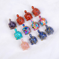 Meditación cristal natural piedras curativas aguamarina chips grava obra de arte hecha a mano cuarzo rosa tortuga regalos de navidad