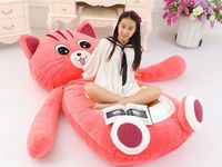 Vente en gros énorme oreiller de lit en forme d'ours en peluche-coussin de sol pour la décoration de la chambre des enfants, canapé de sieste pour bébé