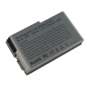 6-Zellen-Batterie-Laptop für Dell D600 D610 D500 D510 D520 D530 500m 510m 600m Laptop-Akku