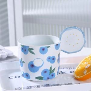 Mug <span class=keywords><strong>à</strong></span> fruits avec couvercle, <span class=keywords><strong>grande</strong></span> capacité, tasses <span class=keywords><strong>à</strong></span> <span class=keywords><strong>café</strong></span> en céramique, livraison gratuite, tasses <span class=keywords><strong>à</strong></span> petit-déjeuner originales, tasses <span class=keywords><strong>à</strong></span> thé inhabituelles - Product Image 5
