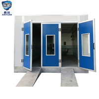 Cabine de peinture automobile à chauffage diesel adaptable pour véhicules spéciaux, porte surdimensionnée pour la rénovation de carrosseries d'ambulances et de camions de pompiers