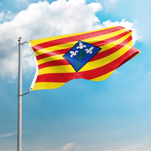 Personalizado 3x5FT Poliéster Publicidad Impresión digital Banderas de países Banner Durable para interior/exterior España Provincial <span class=keywords><strong>Lleida</strong></span> Bandera - Product Image 1
